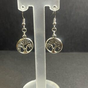 Silver Tree of Life Earrings